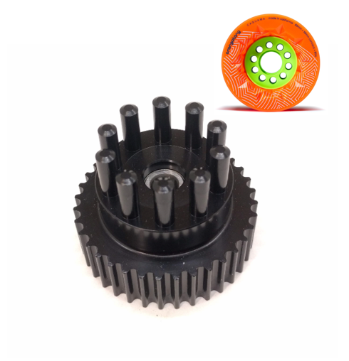 Aluminum Kegel Pulley With Integrated Bearing